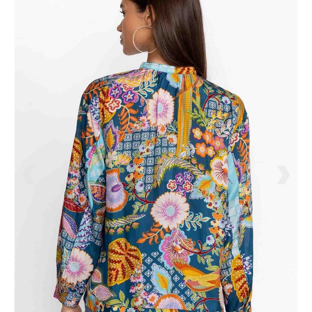 Johnny Was WILD KALANI BLOUSE silk women’s - Picture 3 of 11